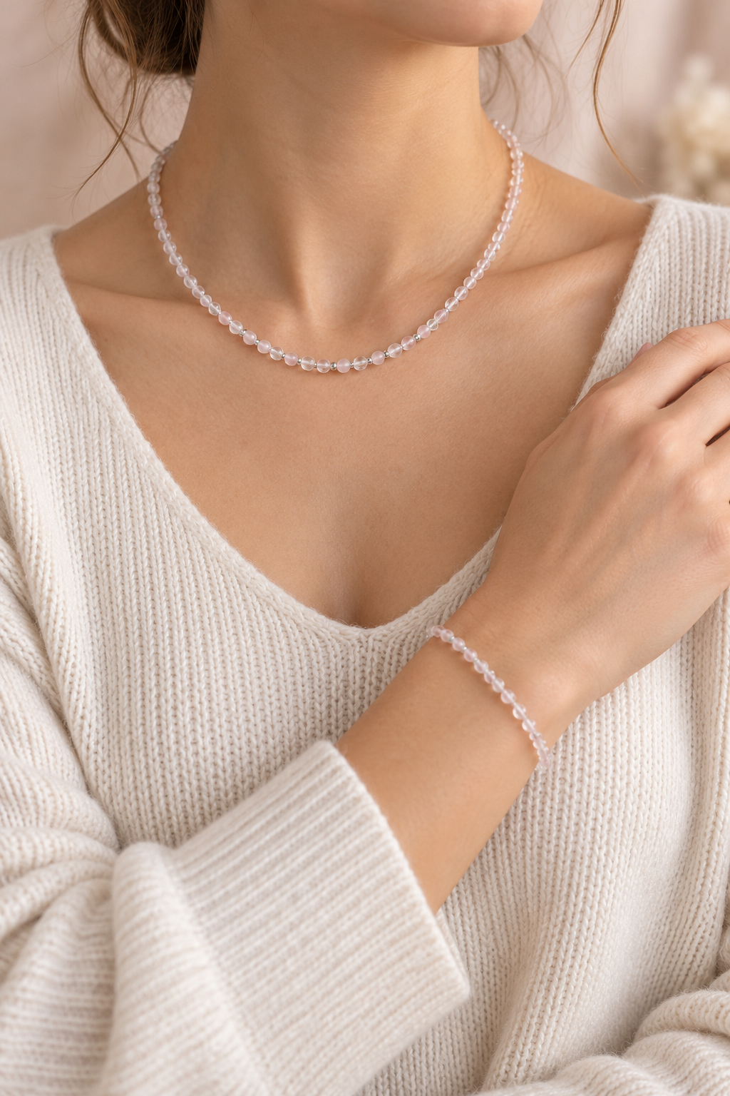 Bergkristal ketting/armband
