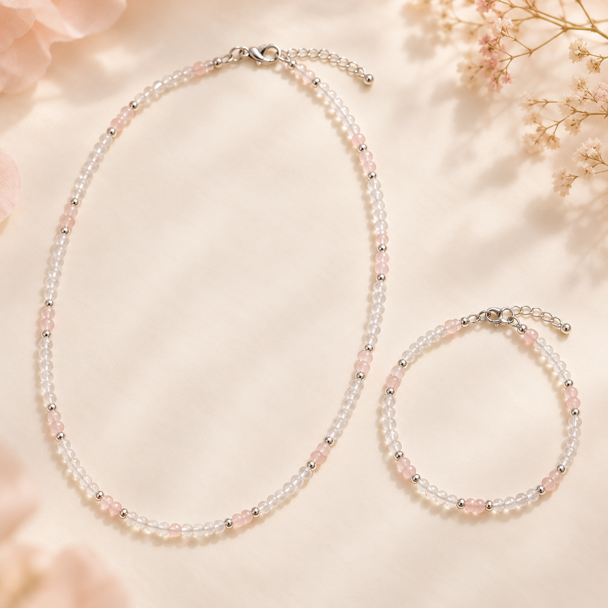 Bergkristal ketting/armband