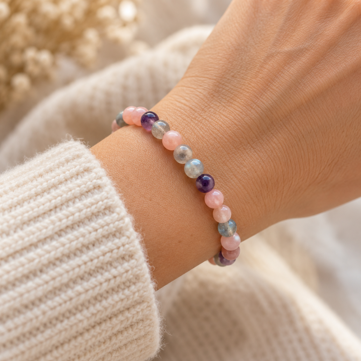 Armband maansteen