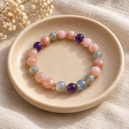 Armband maansteen