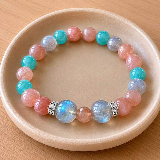 Armband maansteen